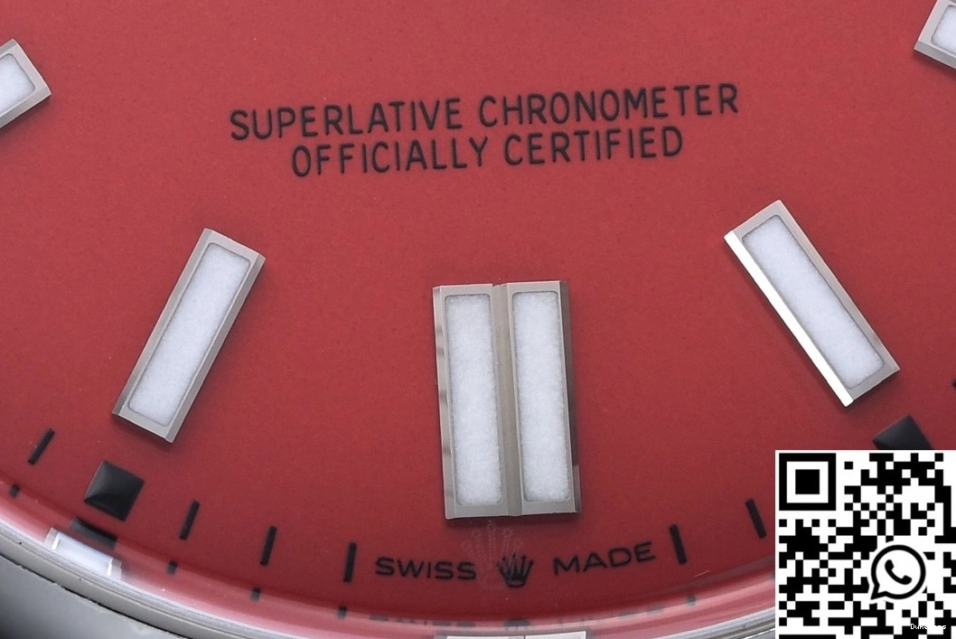 Dial M126000-0007 Factory Rolex Clean Oyster 41MM Red Perpetual 1211